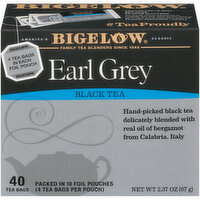 Bigelow Black Tea, Earl Grey, Tea Bags, 40 Each