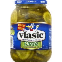 Vlasic Pickle Chips, Hamburger Dill, Ovals, 46 Ounce