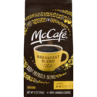 McCafe Coffee, Ground, Light, Breakfast Blend, 12 Ounce