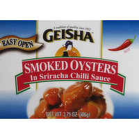 Geisha Oyster, Smoked, Hot, 3.75 Ounce