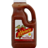 La Victoria Salsa, Thick'n Chunky, Med, 67 Ounce