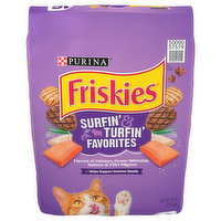 Friskies Cat Food, Chicken, Ocean Whitefish, Salmon & Filet Mignon, Surfin' & Turfin' Favorites, 16 Pound