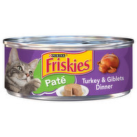 Friskies Cat Food, Turkey & Giblets Dinner, Pate, 5.5 Ounce