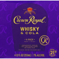 Crown Royal Whisky & Cola, 4 Pack, 4 Each