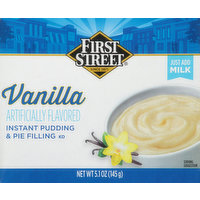 First Street Pudding & Pie Filling, Instant, Vanilla, 5.1 Ounce