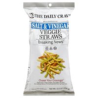 The Daily Crave Veggie Straws Salt Vinegar 5.5 oz, 5.5 Ounce