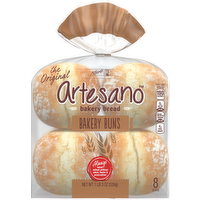 Artesano Hamburger Bun 8 ct, 8 Each