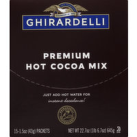 Ghirardelli Hot Cocoa Mix, Premium, 15 Each