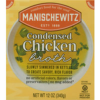 Manischewitz Broth, Chicken, Condensed, 12 Ounce