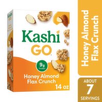 Kashi Go Breakfast Cereal, Honey Almond Flax Crunch, 14 Ounce