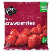First Street Strawberries, Whole, 48 Ounce