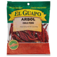El Guapo Whole Arbol Chili Pods (Chile De Arbol Entero), 2 Ounce