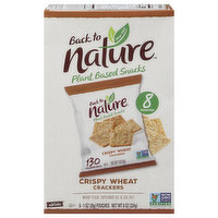Back To Nature Crackers, Crispy Wheat, 8 Pack, 8 Ounce