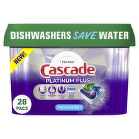 Cascade Cascade Platinum Plus Dishwasher Pods, 28 Count, 28 Each