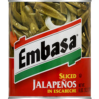 Embasa Jalapenos, in Escabeche, Sliced, 98 Ounce