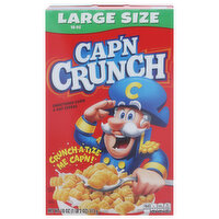 Cap'n Crunch Cereal, Sweetened Corn & Oat, Large Size, 18 Ounce