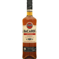 Bacardi Rum, Spiced, Genuine, 750 Millilitre