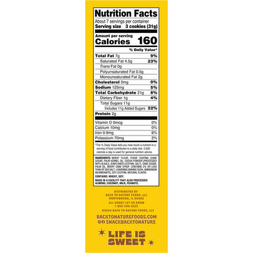 Back to Nature Fudge Striped Cookies