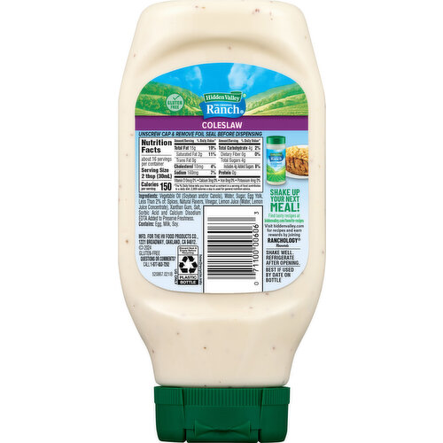 Hidden Valley Condiment & Dressing, Coleslaw