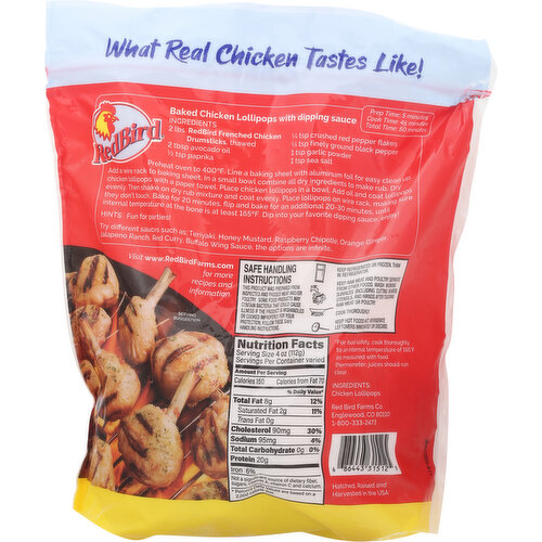 Red Bird Chicken Drumstricks, Frenched
