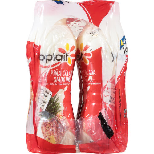 Yoplait Smoothie, Pina Colada, 4 Pack
