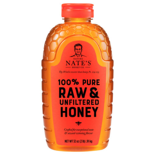 Nature Nate's Honey Co. Honey, 100% Pure, Raw & Unfiltered
