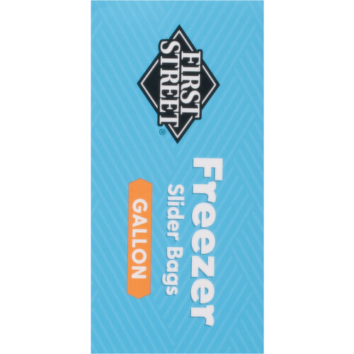 First Street Gallon Freezer Slider Bags