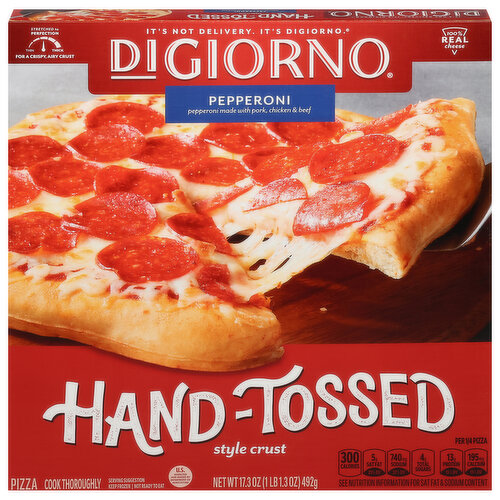 DiGiorno Pizza, Hand-Tossed Style Crust, Pepperoni