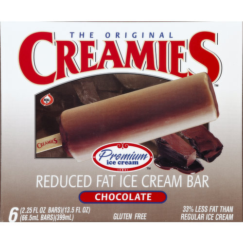 Creamies Ice Cream Bar, Reduced Fat, Chocolate