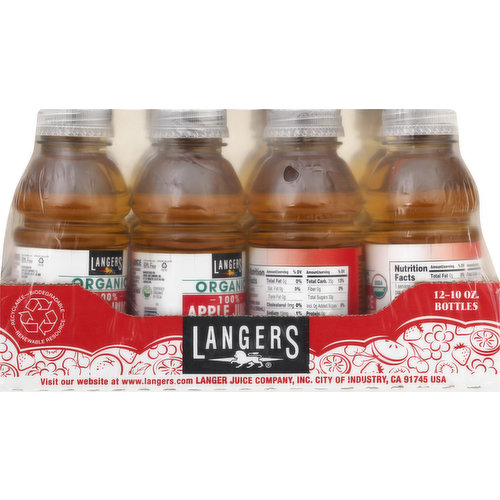 Langers Juice, Organic, Apple