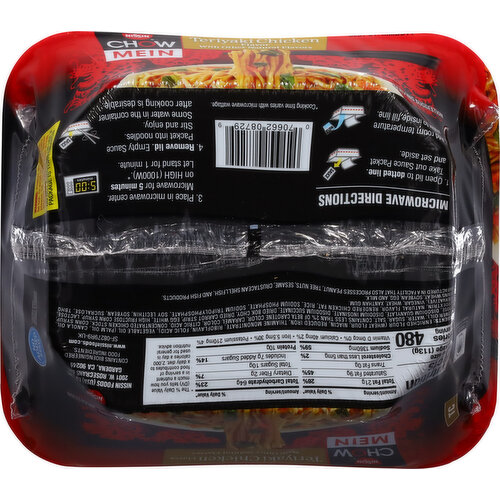 Nissin Chow Mein Noodles, Teriyaki Chicken Flavor