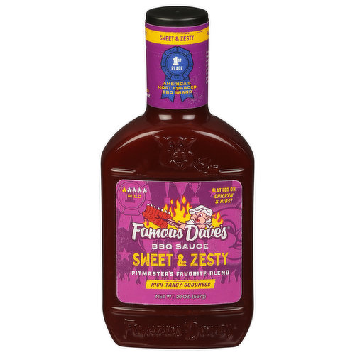 Famous Dave's BBQ Sauce, Sweet & Zesty
