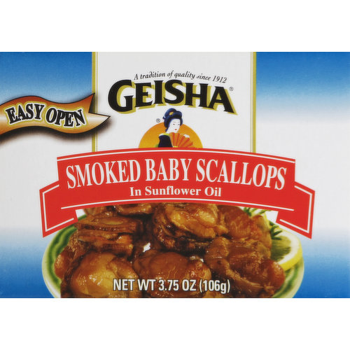 Geisha Scallops, Smoked Baby