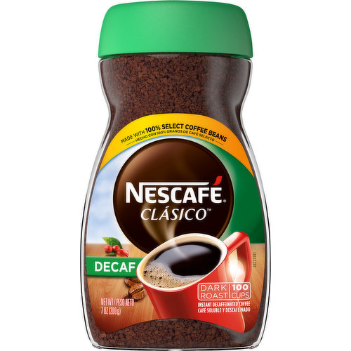 Nescafe Coffee, Instant, Decaffeinated, Dark Roast