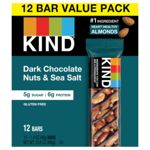 Kind Bars, Dark Chocolate Nuts & Sea Salt, Value Pack