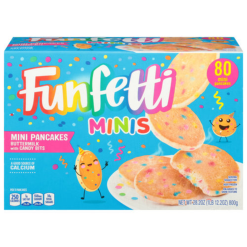 Funfetti Pancakes, Buttermilk with Candy Bits, Mini