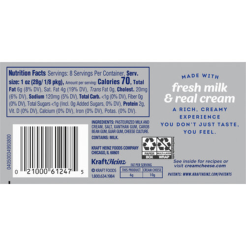 Philadelphia Cheese, Neufchatel, Original