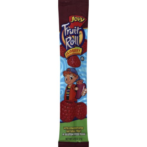 Jovy Fruit Roll, Raspberry Flavor