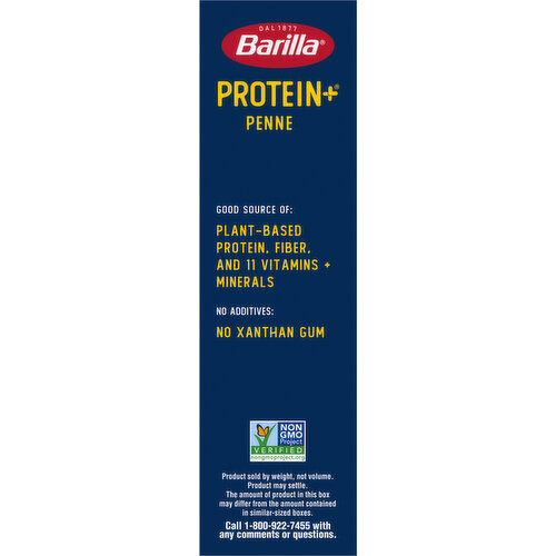 Barilla (Plus) Penne - plant based pasta - Made from Lentils, Chickpeas & Peas - Non-GMO, Kosher Certified and Vegan