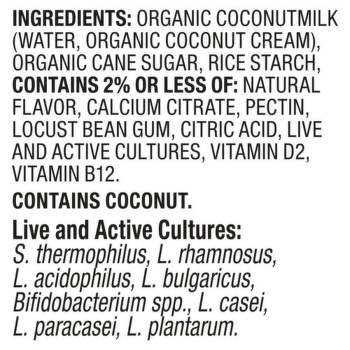 So Delicious Dairy Free Yogurt Alternative, Coconut, Vanilla