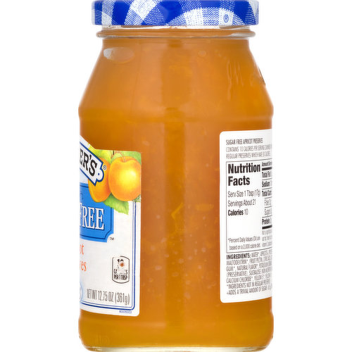 Smucker's Apricot Preserves, Sugar Free
