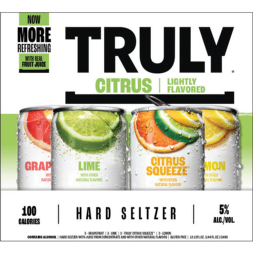 Truly Hard Seltzer, Citrus, Variety Pack
