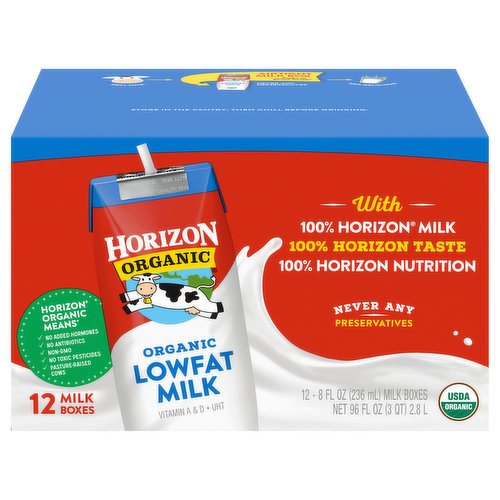 Horizon Organic Milk, Lowfat, Organic