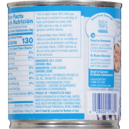 La Lechera Condensed Milk, Sweetened