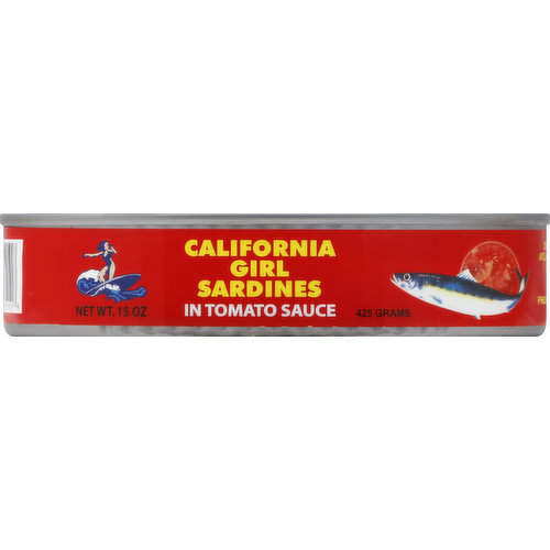 California Girl Sardines, in Tomato Sauce