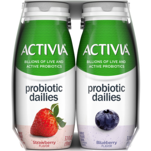 Activia Probiotic Strawberry & Blueberry Variety Pack Yogurt