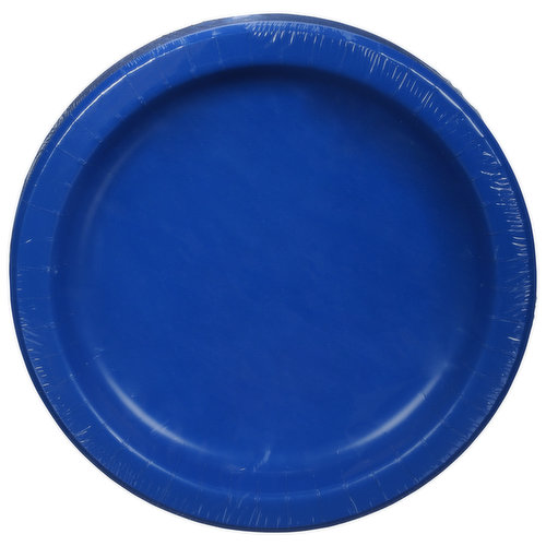 First Street Plates, Cobalt, 10 Inch