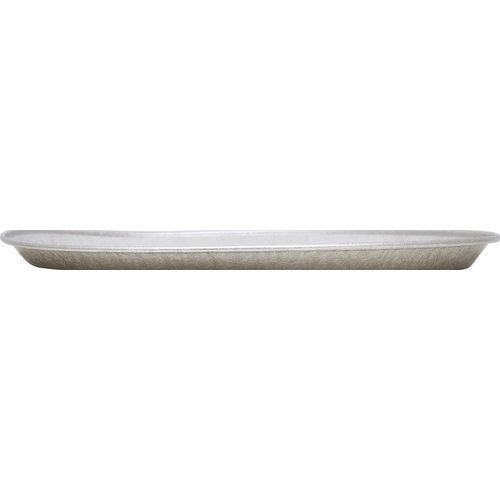 First Street Serving Tray, Round, Silver, 18 Inches