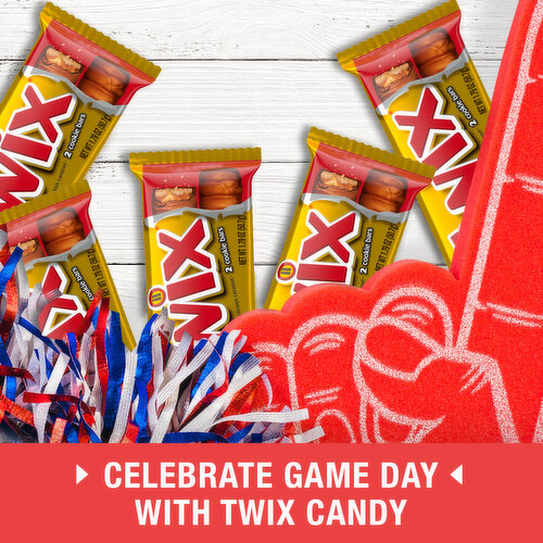 Twix Twix Caramel Cookie Chocolate Candy Bars, Full Size Bulk Pack, 1.79 oz,