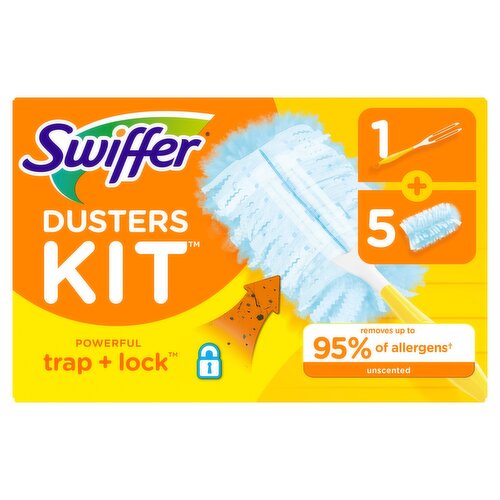 Swiffer Swiffer Dusters Starter Kit, Kit Includes 1 Handle and 5 Dusters